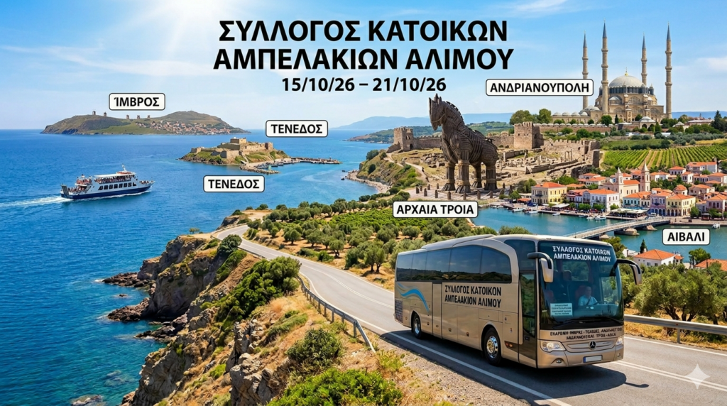 ΣΥΛΛΟΓΟΣ ΚΑΤΟΙΚΩΝ ΑΜΠΕΛΑΚΙΩΝ ΑΛΙΜΟΥΙΜΒΡΟΣ - ΤΕΝΕΔΟΣ – ΑΝΔΡΙΑΝΟΥΠΟΛΗ – ΤΡΟΙΑ - ΑΙΒΑΛΙ